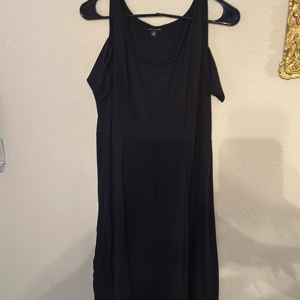 Cold shoulder skater dress